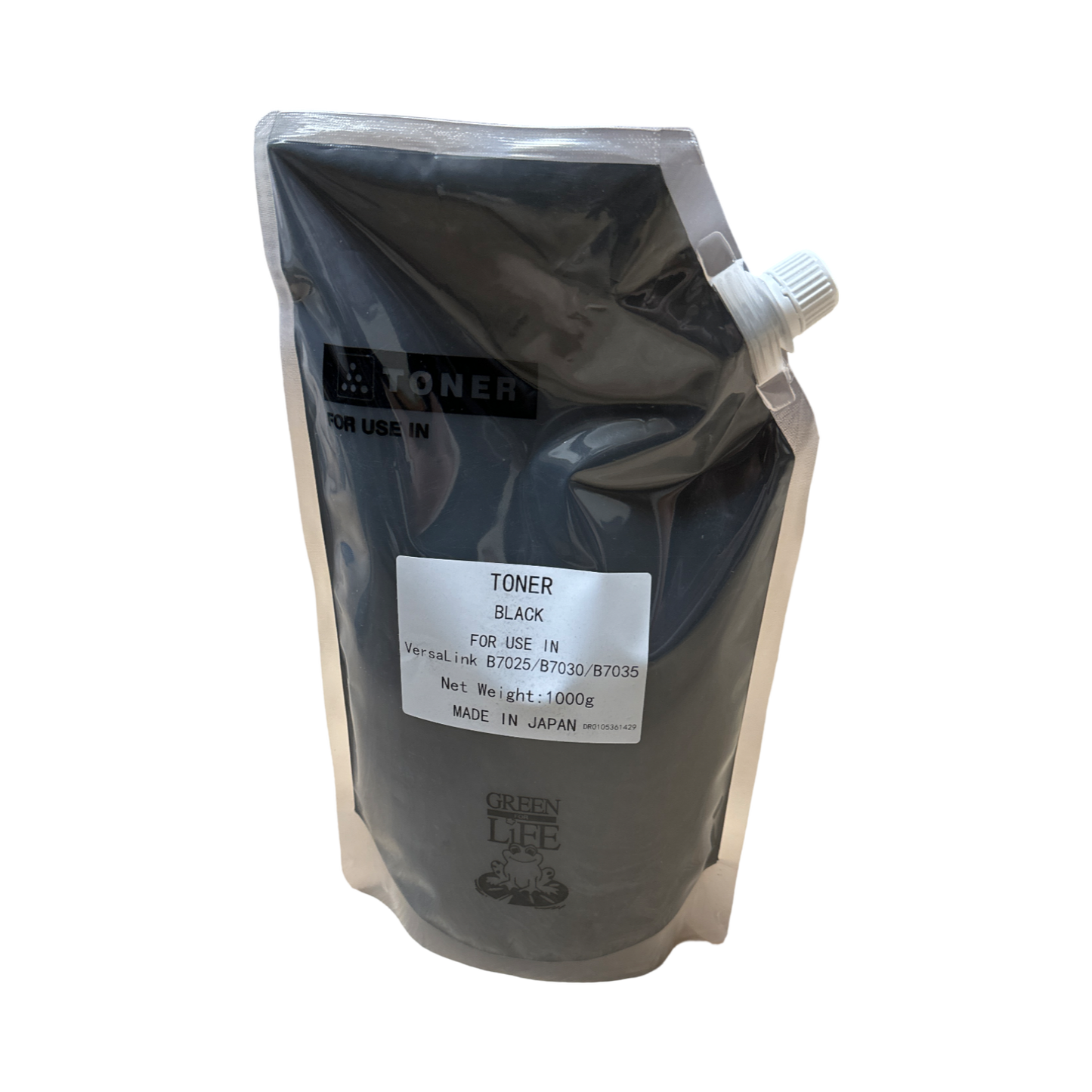 Japan Replacement Toner for Xerox VersaLink B7025/B7030/B7035 Black Powder (106R03393) SOLD Version 1 Kilo Bag + 2 Chips (Japan Toner)