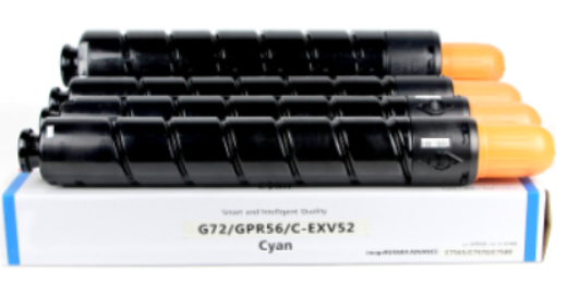 Japan replacement G72/GPR 56/C-EXV52 T-01 Toner Cartridge for Canon iR ADV C7565/7570/7580, DX C7765/7770/7780