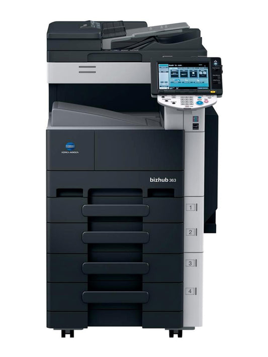 Konica Minolta Bizhub 363 (Meter and prices depending on availability) Off Lease Printer - SOP-TECHNOLOGIES, INC.