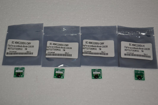 4 x Replacement Drum Reset Chip(CMYK) for Konica Minolta Bizhub C220 280 360 7722 7728 (DR311)