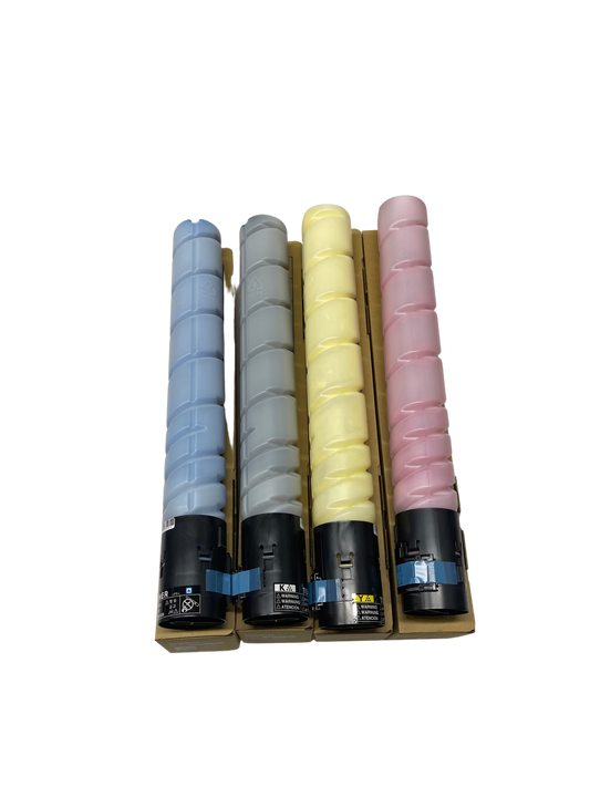 4 Pk Japan Replacement Konica Minolta TN-514 CMYK Toner Cartridge non-OEM A9E8130 - A9E8130 (Japan Toner)