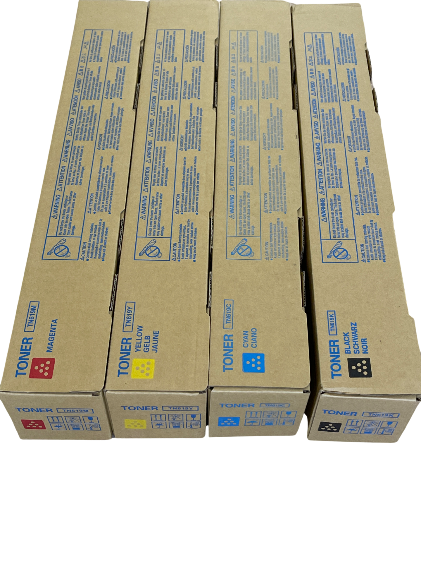 Japan Replacement Toner For Konica Minolta TN619 TN620 TN623 CMYK Complete Set non-OEM (Japan Toner)