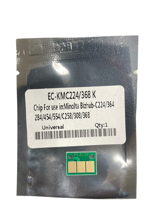 1 pc Replacement Black (K) Drum Chip For Konica Minolta bizhub C658 C558 C458 C368 C308 DR-313K non-OEM