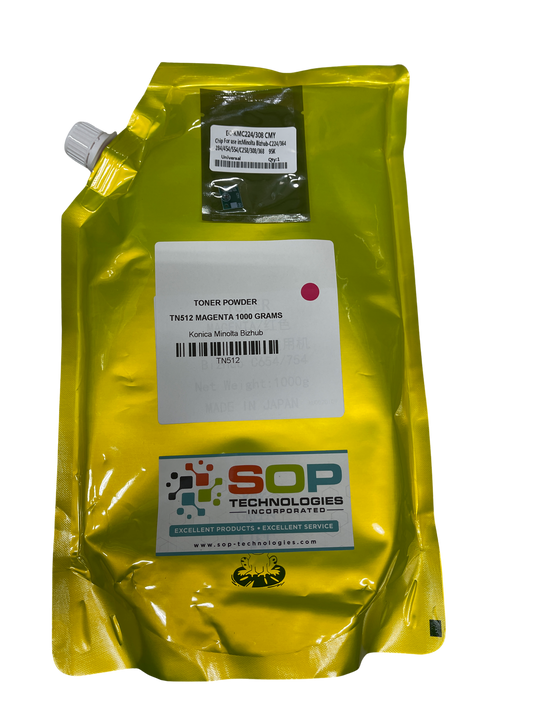 1Kg Japan Replacement Toner Powder for Konica Minolta Bizhub TN512M MAGENTA (Japan Toner)