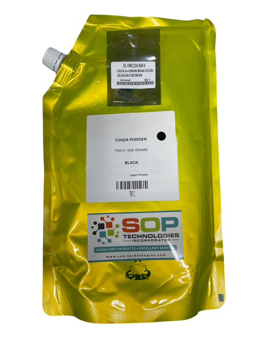 4 Kg Japan Replacement Toner Powder for Konica Minolta Bizhub TN512 CMYK (Japan Toner)