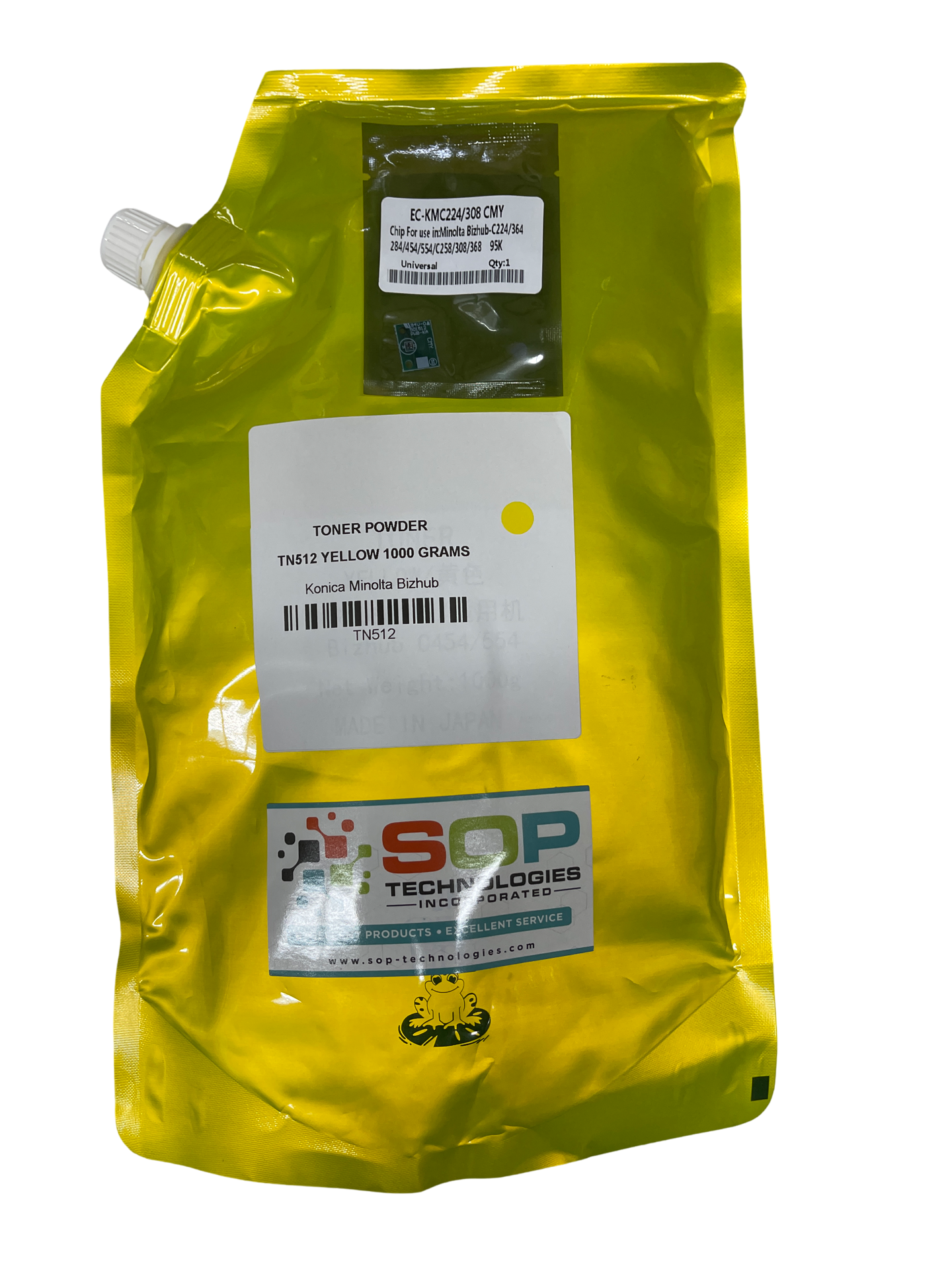 1Kg Japan Replacement Toner Powder for Konica Minolta Bizhub TN512Y YELLOW (Japan Toner)