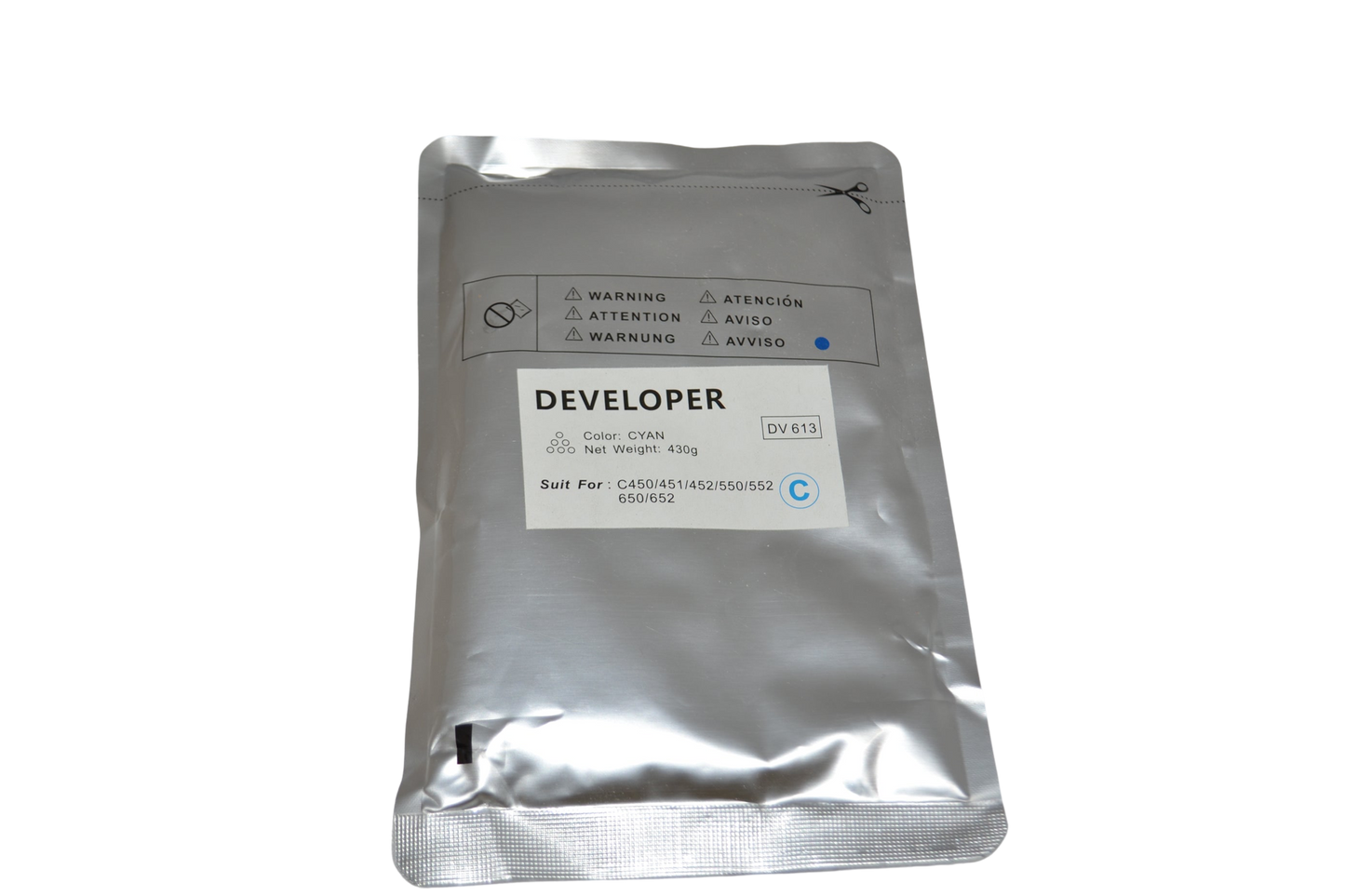 Replacement A3VU430 C654 A2X203D DV711 CYAN DEVELOPER (A3VU430 )