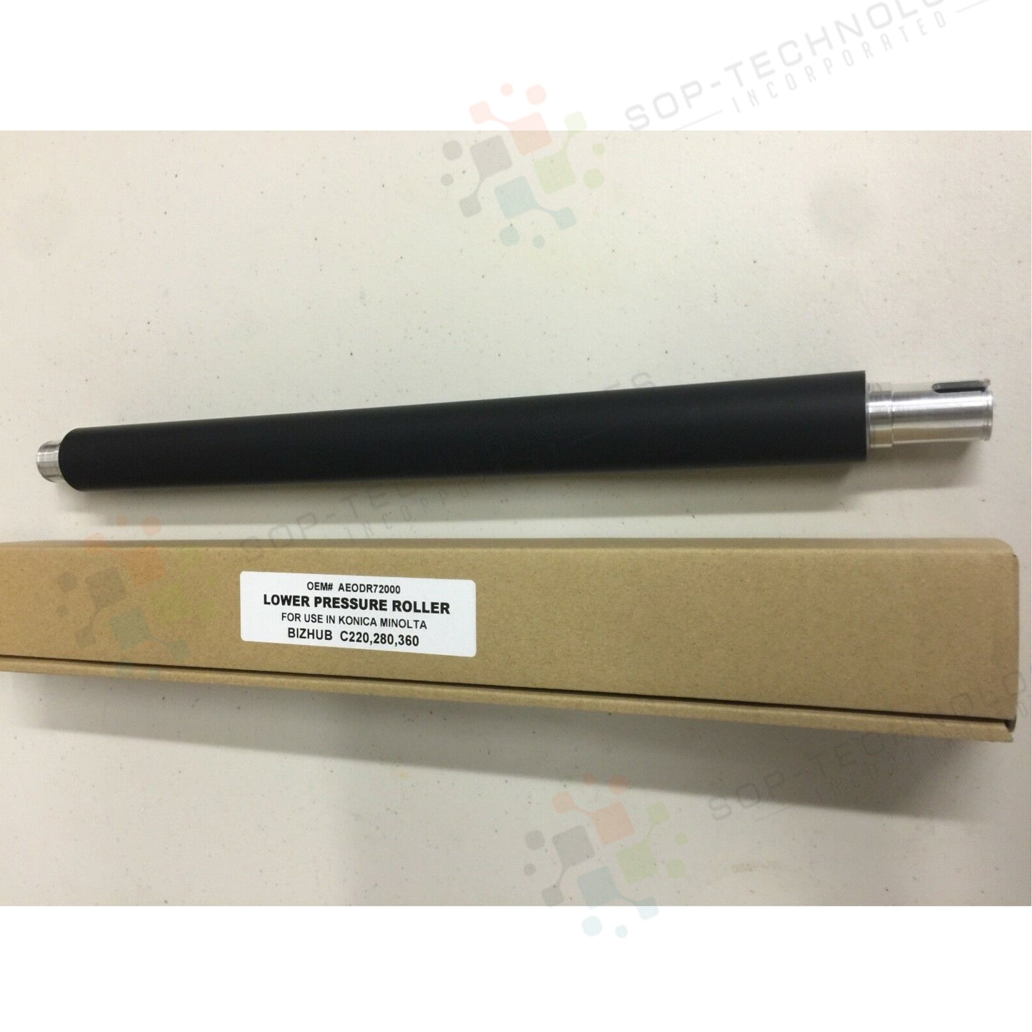 Lower pressure roller Konica Minolta bizhub C220 C280 C360 - SOP-TECHNOLOGIES, INC.