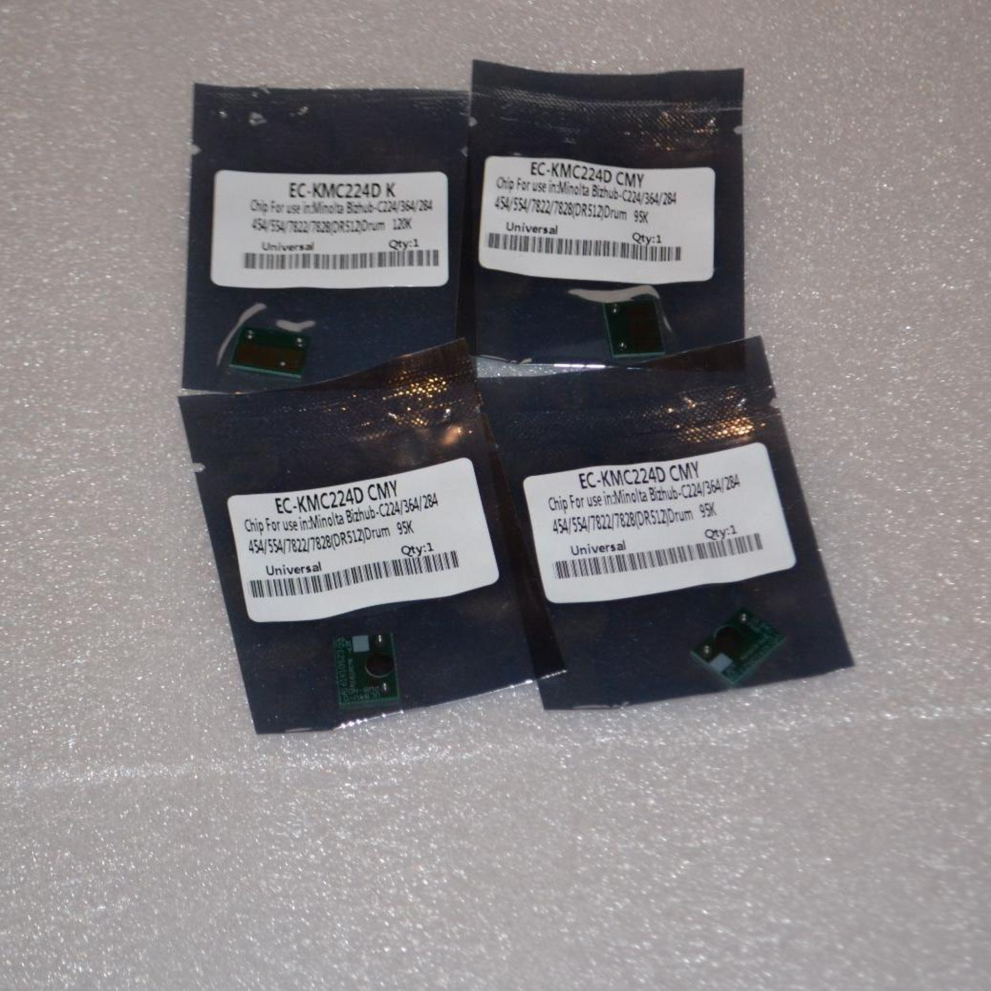 Drum parts for Bizhub C220, C280, C360, C7722, C7728 (4 OPC, 4 Blade, 4 Chips) - SOP-TECHNOLOGIES, INC.