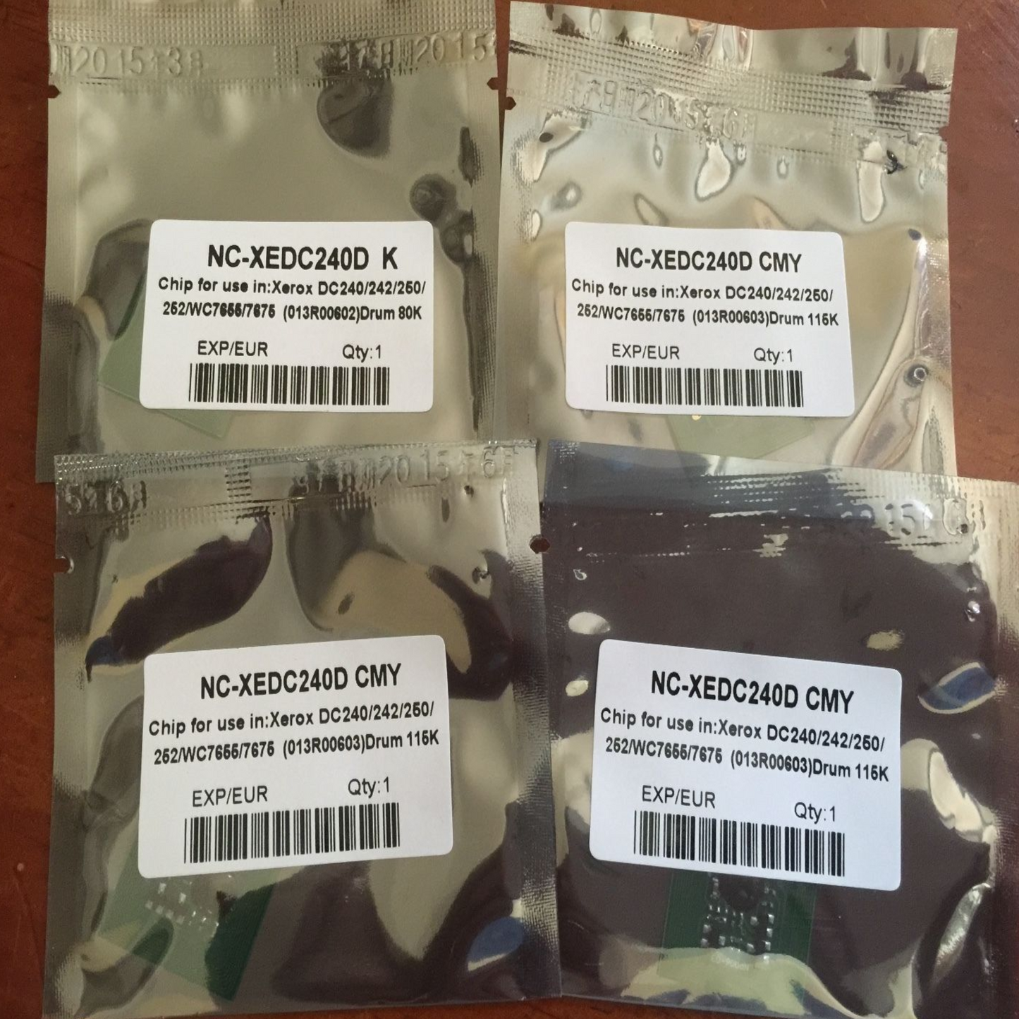 4 x 13R603/02 Color Drum parts PLUS 4 CHIPS (CMYK) - SOP-TECHNOLOGIES, INC.
