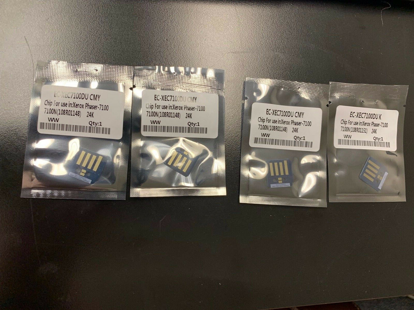4 Pk Replacement 108R01148/108R01151 Imaging Unit Drum Chip for Xerox Phaser 7100 CMYK