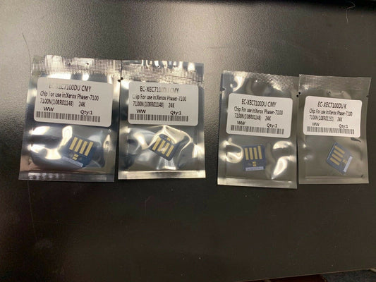4 Pk Replacement 108R01148/108R01151 Imaging Unit Drum Chip for Xerox Phaser 7100 CMYK