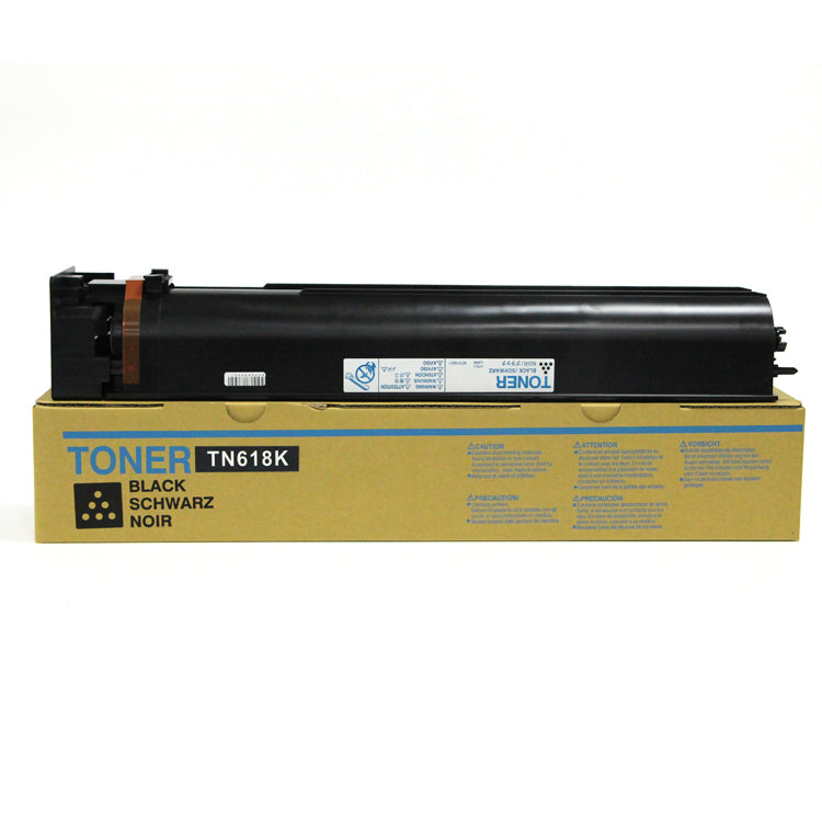 Compatible Konica Minolta TN-618 (TN618) Toner Cartridge, A0TM132- Black