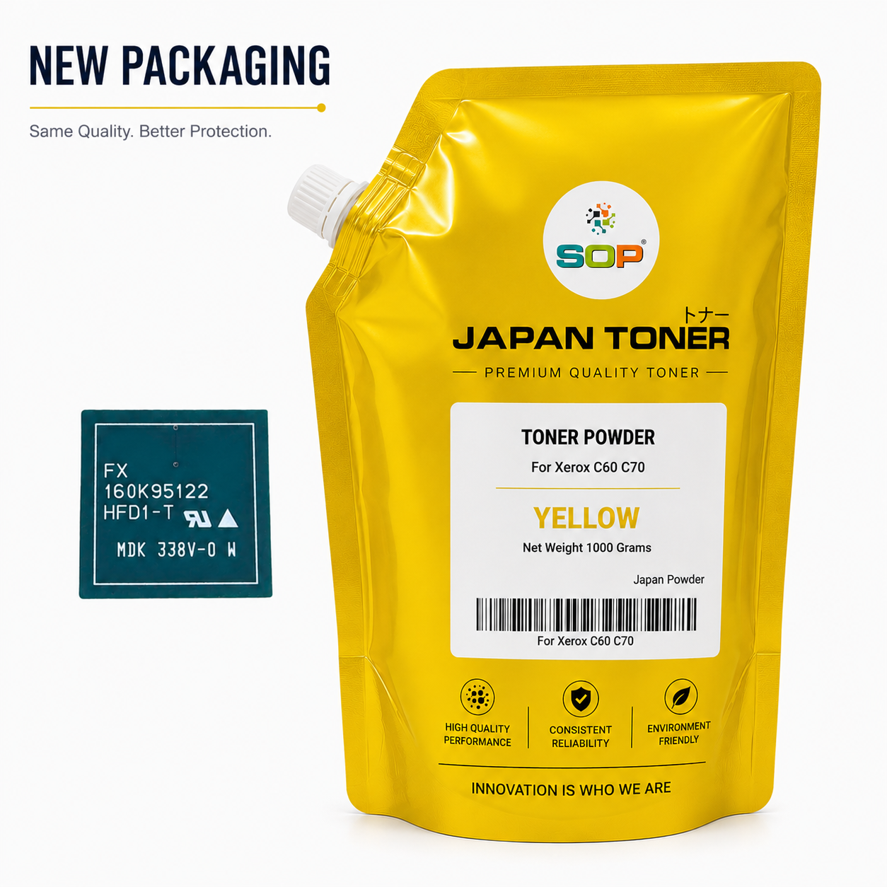 Japan Replacement Toner for Xerox C60 C70 TONER POWDER, Refill+Chip 1KG/bag (Japan Toner)