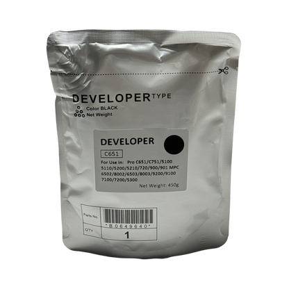 Developer for Ricoh Pro C5200 C5300 450 grams (OEM Developer Repackaged)