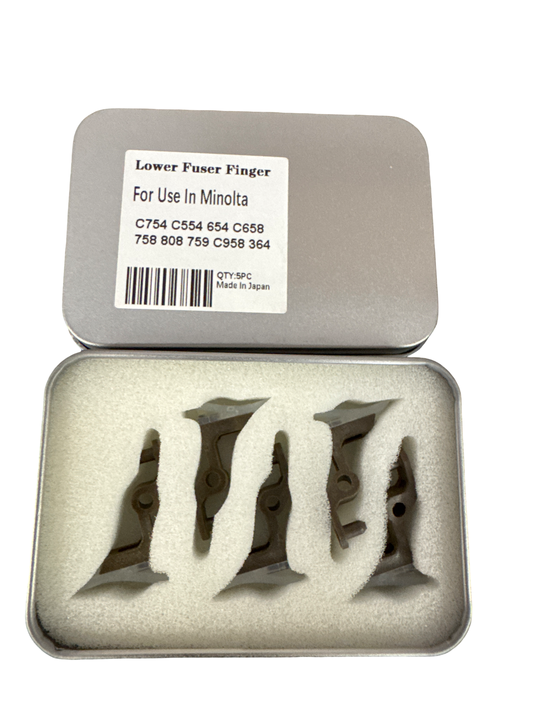 4 Pack Konica Minolta C654 C754 C759 Fuser Lower finger  (Claws)