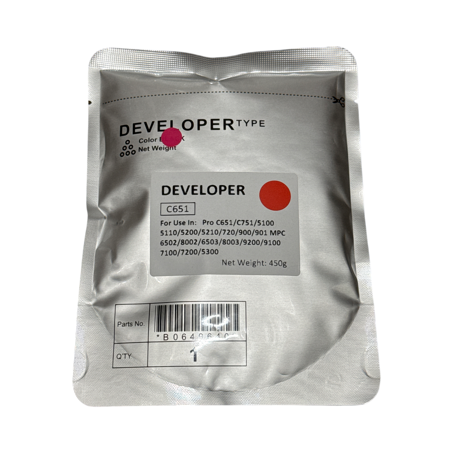 Developer for Ricoh Pro C5200 C5300 450 grams (OEM Developer Repackaged)