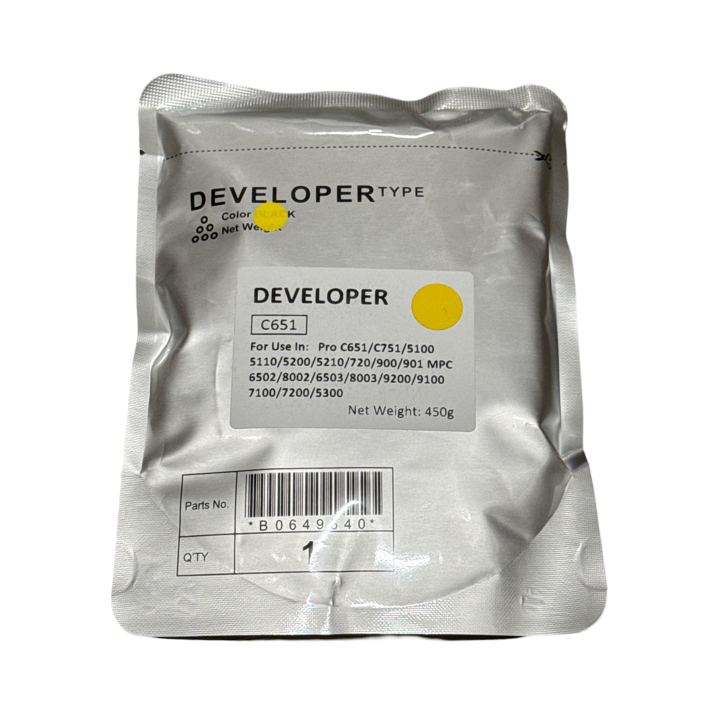 Developer for Ricoh Pro C5200 C5300 450 grams (OEM Developer Repackaged)