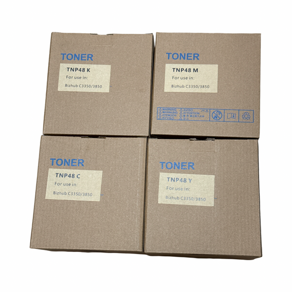 Replacement Japan Toner for  Konica Minolta TNP48 Toner Cartridge, CMYK 10K Yield