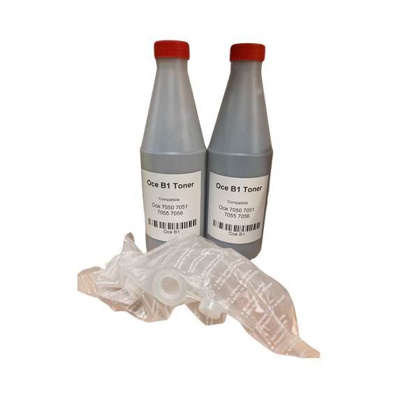 Oce B1 Toner For Oce 7050/7051/7055/7056 NON-OEM COMPATIBLE (no box, no print on the bottles)