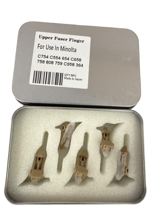 4 Pack Konica Minolta C654 C754 C759 Fuser upper finger