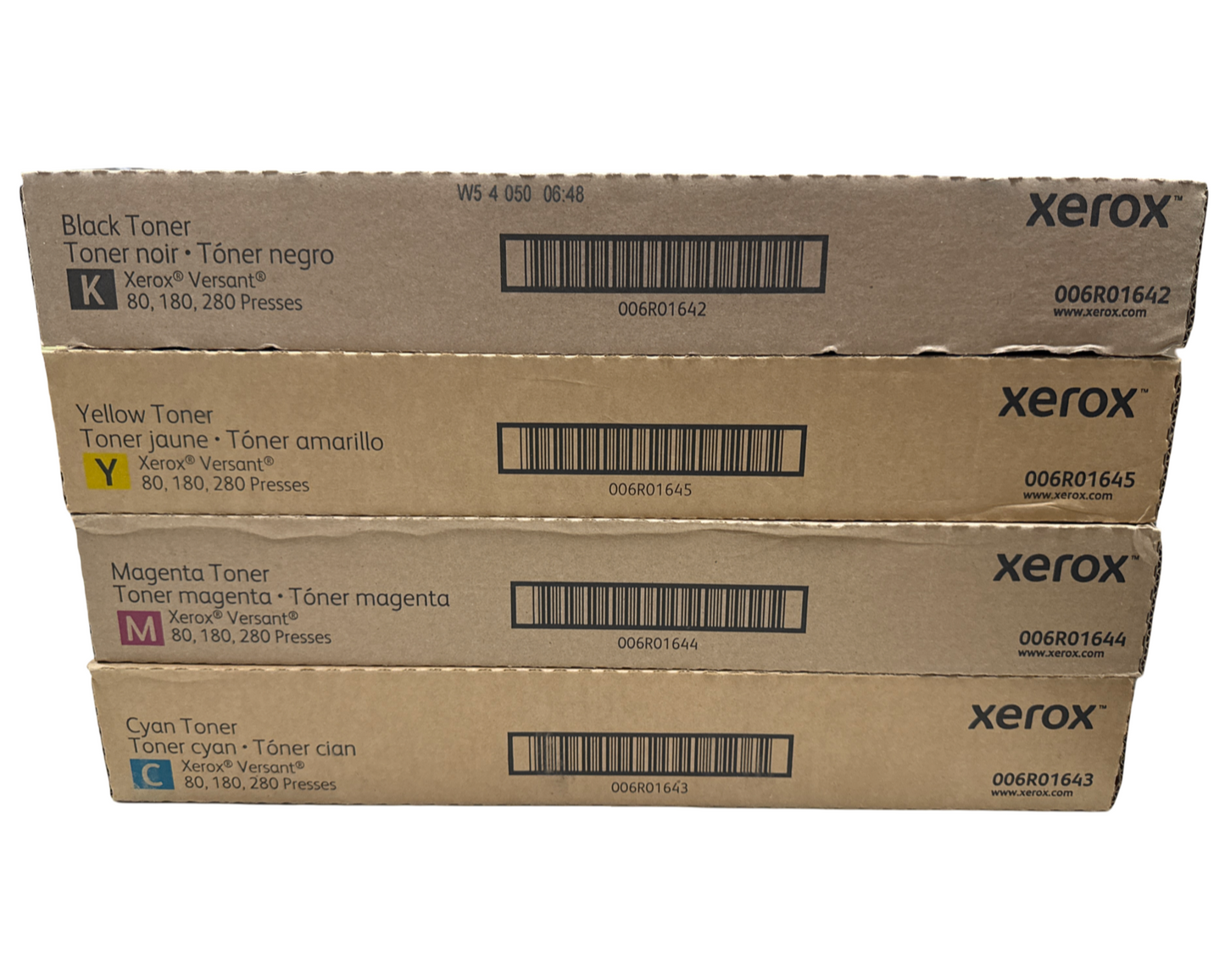 Genuine Xerox Toner Cartridge (OEM 006R01642, 006R01643, 006R01644, 006R01645 ) Xerox® Color Versant 80 180 280 - SOP-TECHNOLOGIES, INC.