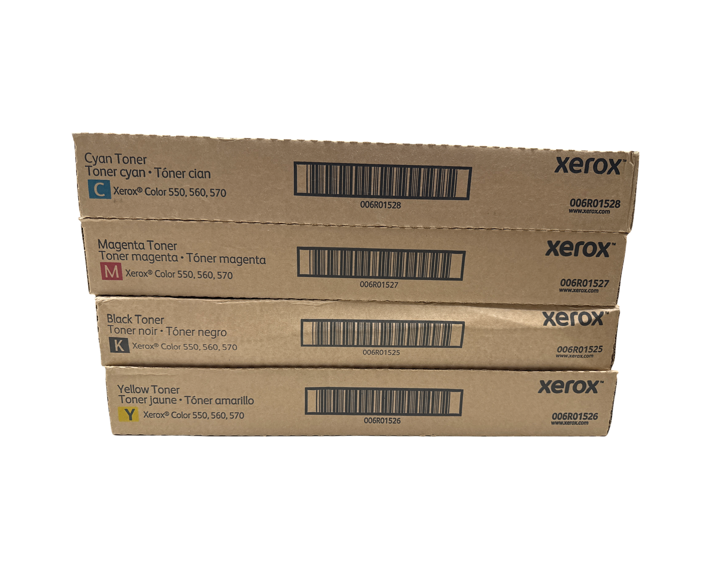 Genuine Toner Cartridge (OEM 006R01525, 006R01526, 006R01527, 006R01528 ) Xerox® Color 550 560 570