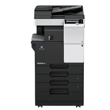 Konica Minolta Bizhub 227 (Meter and prices depending on availability) Off Lease Printer B/W Printer