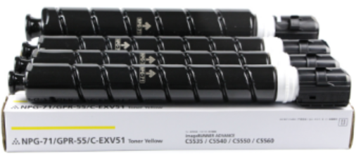 Japan Replacement G71/GPR-55/C-EXV51 Toner Cartridge for Canon iR C5535/5540/5550/5560, DX C5735/5740/5750/5760
