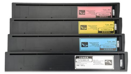 Japan Replacement Toner  for TOSHIBA e-Studio 2010/2110/2510/2515/2610/ 2615/3015/3115/3515/3615/ 4515/4615/5015/5115AC - T-FC415 CMYK (Japan Toner) - SOP-TECHNOLOGIES, INC.