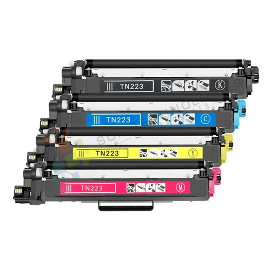 4 Pack Compatible Toner Set for Brother TN-223 (CMYK) - (Chip not required) - SOP-TECHNOLOGIES, INC.