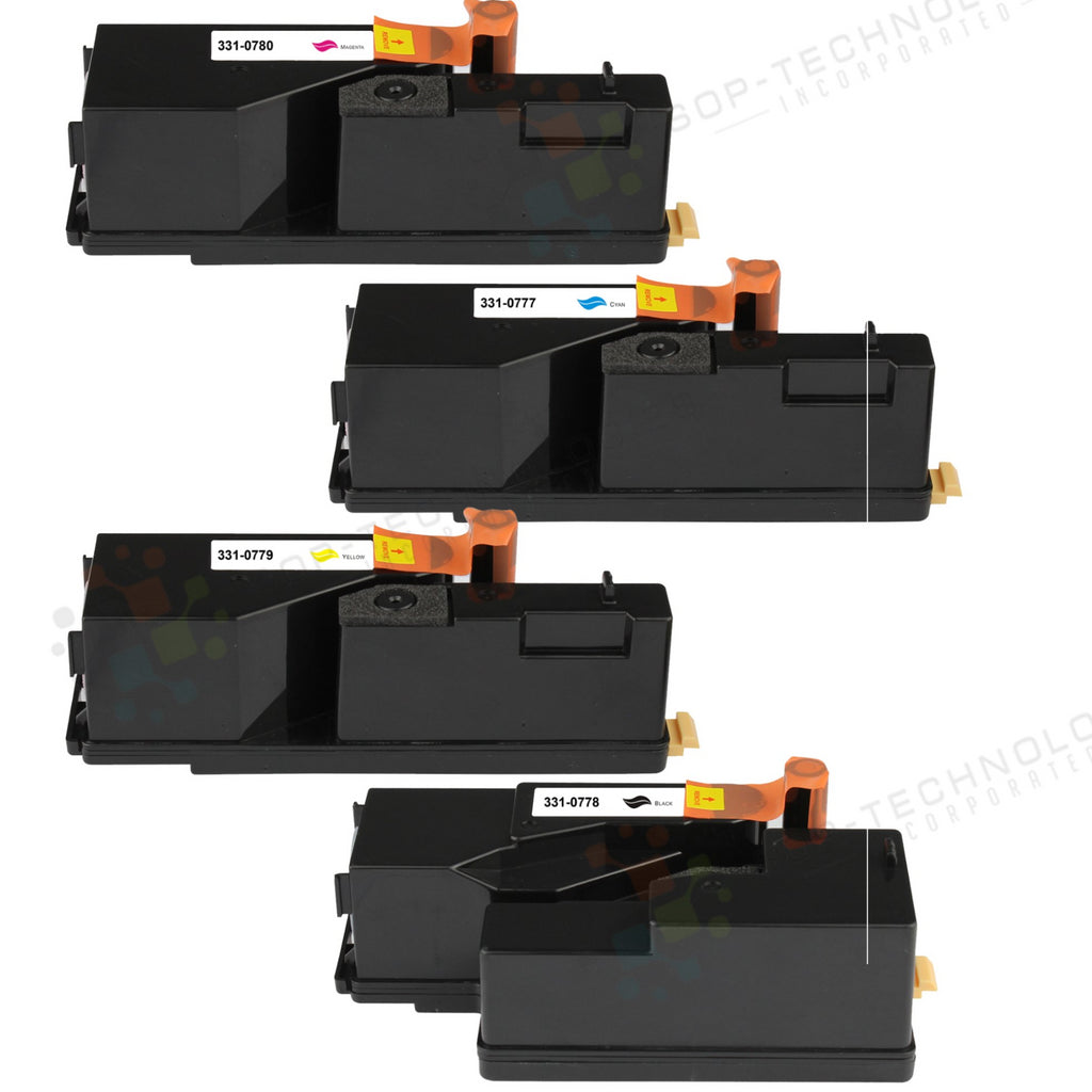 4 Pack Toner Cartridges Replacement for Dell 1250C - SOP-TECHNOLOGIES, INC.