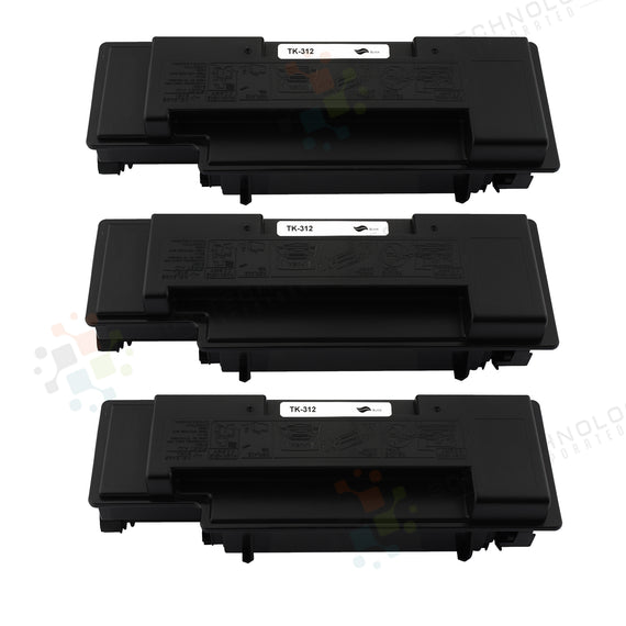3 Pack Toner for Kyocera FS-2000D - SOP-TECHNOLOGIES, INC.