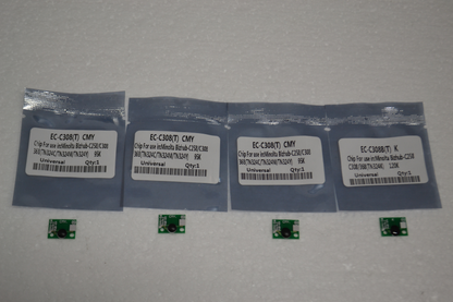 4 x Toner Chip Refill (CMYK) for Konica Minolta Bizhub C308 C258 C368 (TN324C/TN324M/TN324Y)