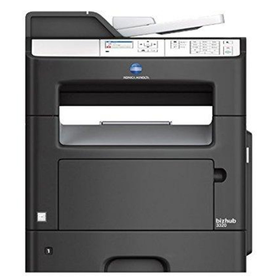 OEM KONICA MINOLTA BIZHUB 3320 (A6WP011) 35 PPM MONOCHROME, PRINTER, PRINT, COPY, SCAN, FAX, STARTER TONER, K=2.5K YIELD - SOP-TECHNOLOGIES, INC.