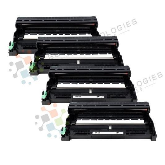 4 Pack DR-420 Replacement Drum Unit for Brother (Black Only) - SOP-TECHNOLOGIES, INC.