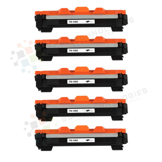 5pk Toner TN1060 TN-1060 Premium Black Compatible Toner Cartridge  Unit Replacement for Brother - SOP-TECHNOLOGIES, INC.