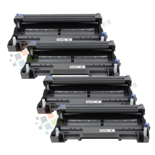 4 Pack DR-520 Replacement Drum Unit for Brother (Black Only) - SOP-TECHNOLOGIES, INC.