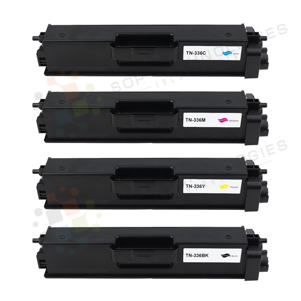 4 Pack Toner Cartridge Replacement for Brother TN-336 (CMYK ) - SOP-TECHNOLOGIES, INC.