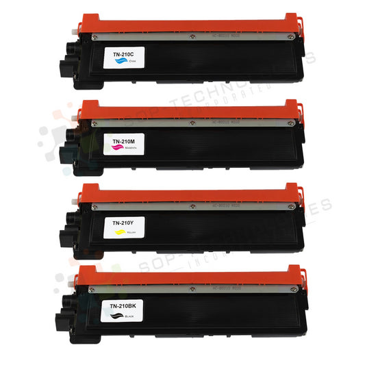 4pk TN-210 Compatible Toner Cartridge Replacement for Brother HL-3040CN-CMYK - SOP-TECHNOLOGIES, INC.