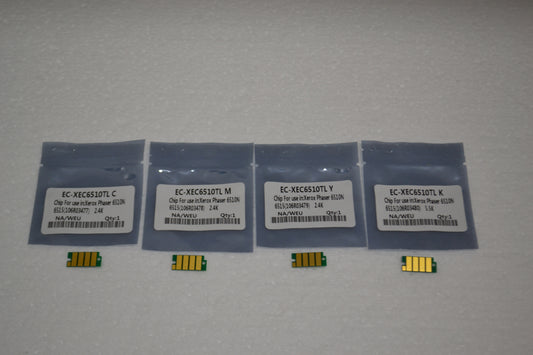 4 x Toner Refill Chip (CMYK) for Xerox Phaser 6510N 6515 (106R03477-106R03480)