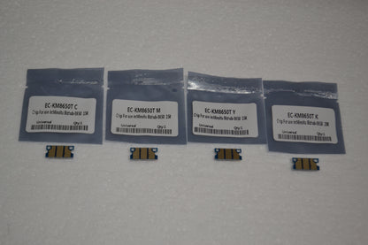 4 x Toner Chip Refill (CMYK) for Konica Minolta Bizhub 8650