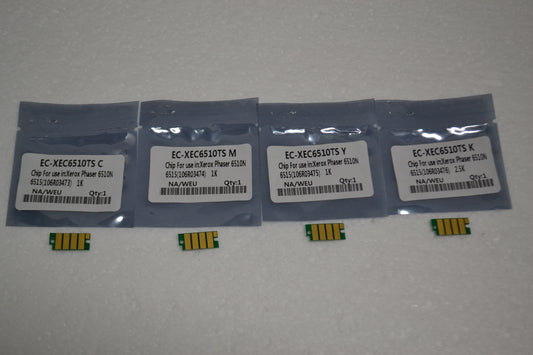 4 x Toner Refill Chip (CMYK) for Xerox Phaser 6510N 6515 (106R03473-106R03476)