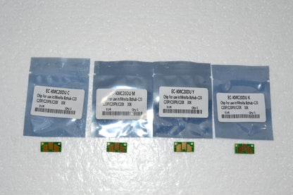 4 x Drum Reset Chip (CMYK) for Konica Minolta Bizhub C20/C20P/C20PX/C20X (EUR)