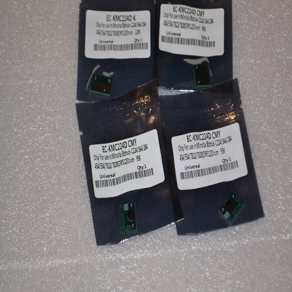 Drum parts for Bizhub C220, C280, C360, C7722, C7728 (4 OPC, 4 Blade, 4 Chips) - SOP-TECHNOLOGIES, INC.