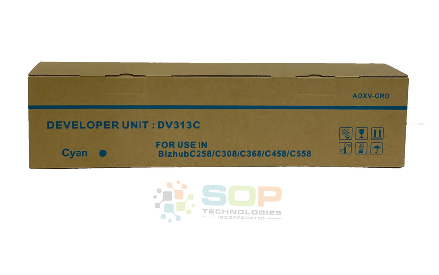 Replacement Konica Minolta A7U40KD A7U4-0KD DV313C Developer Unit Cyan non-OEM