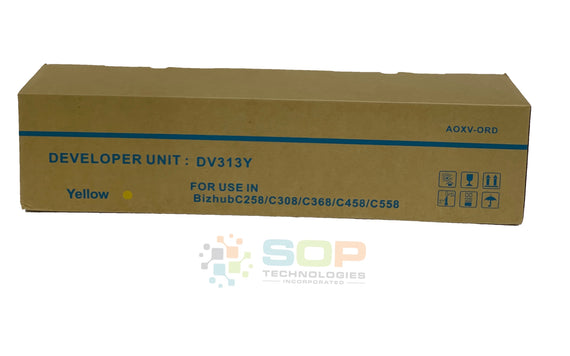 Replacement  Konica Minolta A7U408D A7U4-08D DV313Y Developer Unit Yellow non-OEM