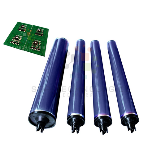 4 pack  013R00663-64 Color Drum parts for Xerox 550/560/570 + 4 CHIPS (CMYK) - SOP-TECHNOLOGIES, INC.