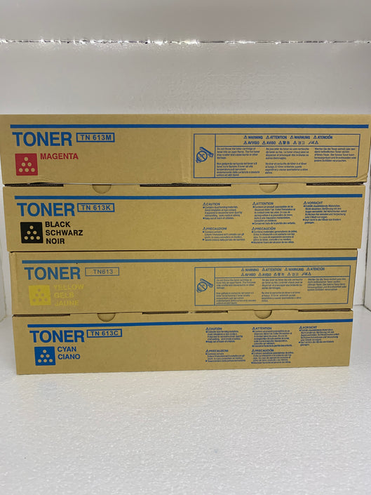 4 PACK Japan Replacement Toner for Konica Minolta BizHub C452 C552 C652 TN613K TN613CMY non-OEM (Japan Toner) - SOP-TECHNOLOGIES, INC.