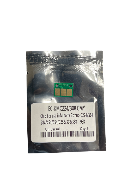 1 pc Color (CMY) Drum Chip  For Konica Minolta Bizhub C658 C558 C458 C368 C308 DR-313K non-OEM